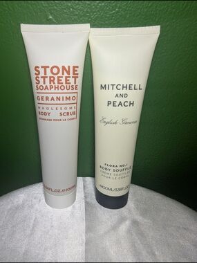 Body Scrub and Body Souffle Made In England